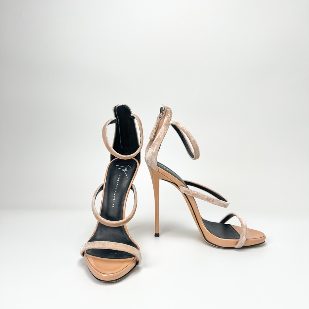 Giuseppe Zanotti Harmony Velvet 120mm Sandals